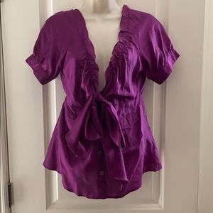 Purple Silk Blouse NWT 👚